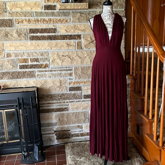 tricks of the trade burgundy maxi dress Still Got It Mesh Maxi Dress Dark Burgundy